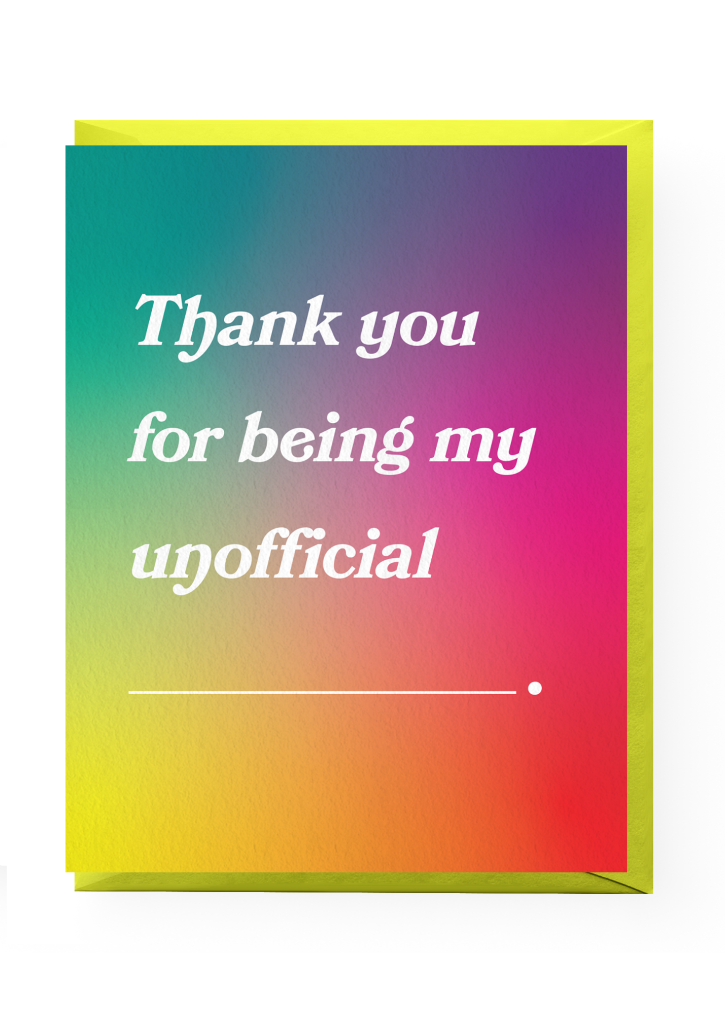 Boss Dotty Paper Co. - Fill In The Blank Thank You Card -