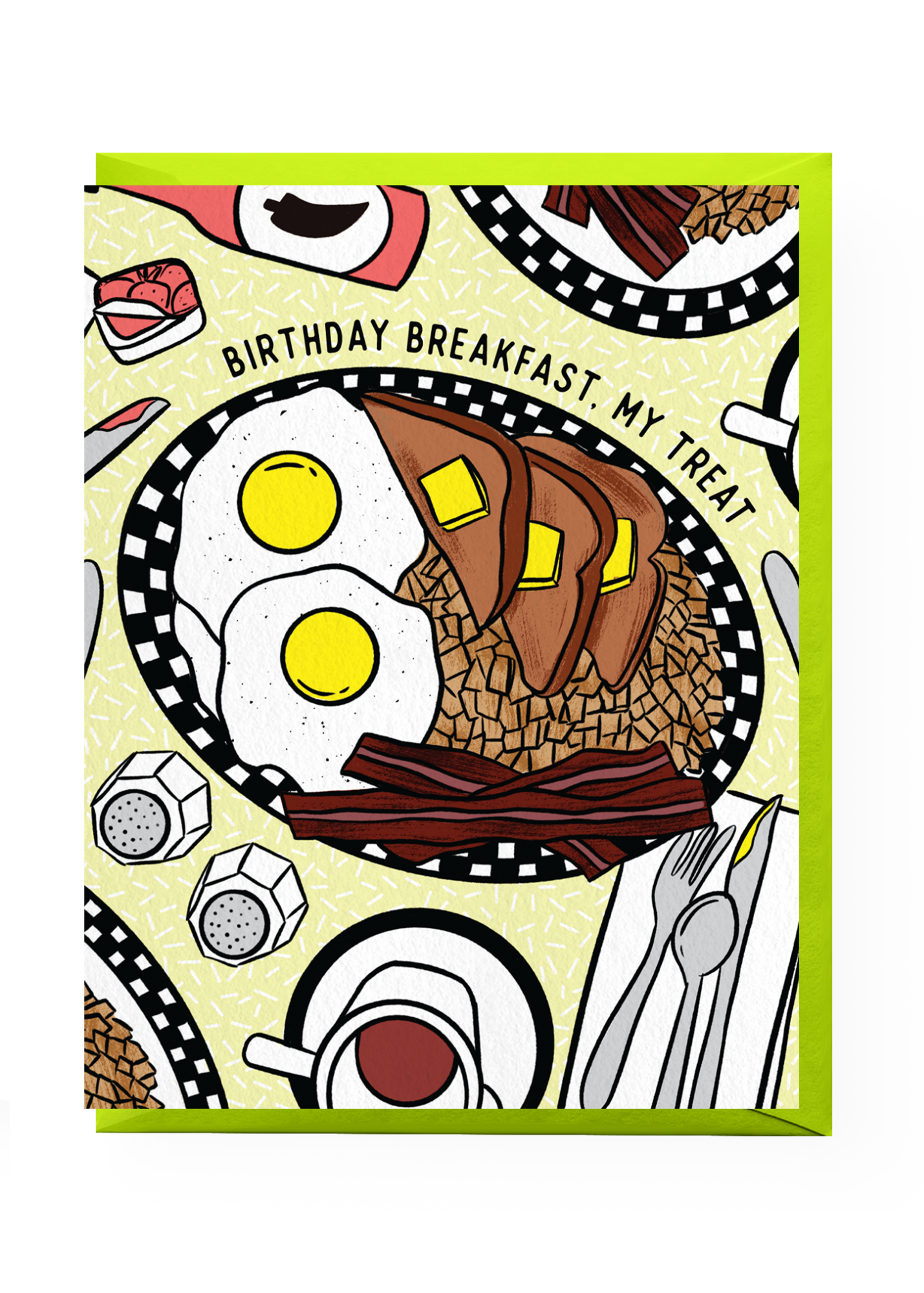 Boss Dotty Paper Co. - Diner Breakfast Birthday Card -