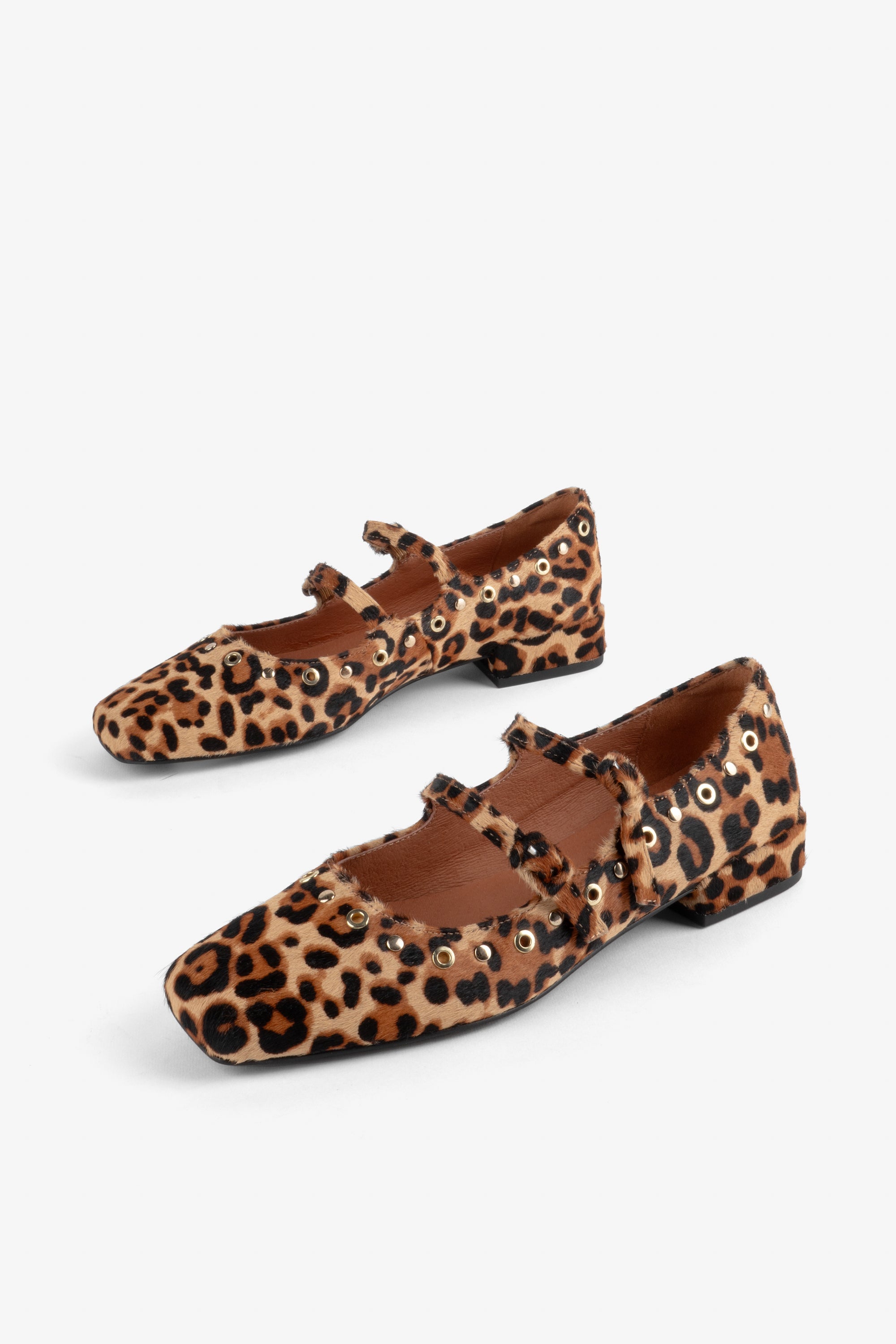 Intentionally Blank - Venezuela Double Strap Cowhide Mary Jane - Leopard -