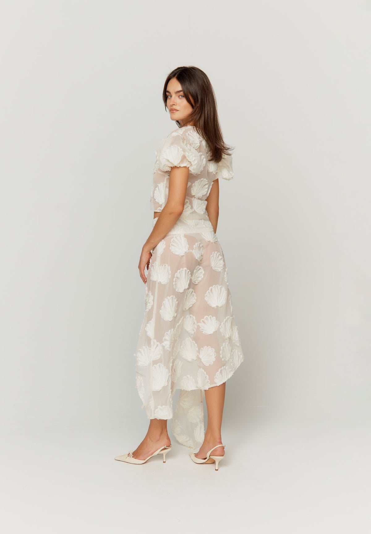 House of Sunny - Scattered Shells Applique Blouse -