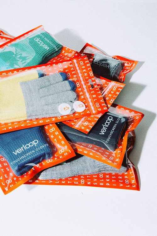 Verloop - Trio Colorblock Knit Touchscreen Gloves -