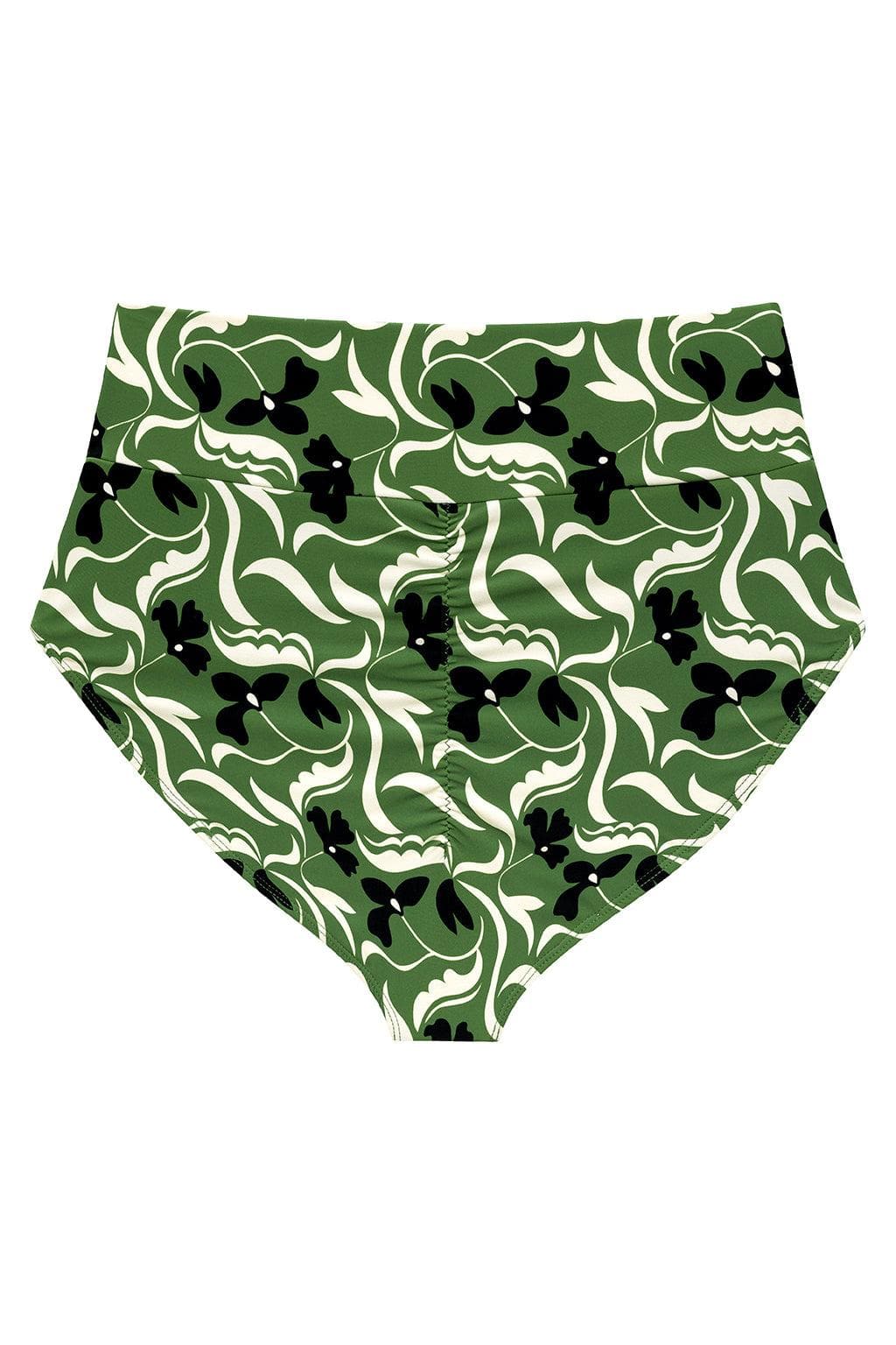 Montce - Veronica Floral Full Coverage High Rise Bikini Bottom -