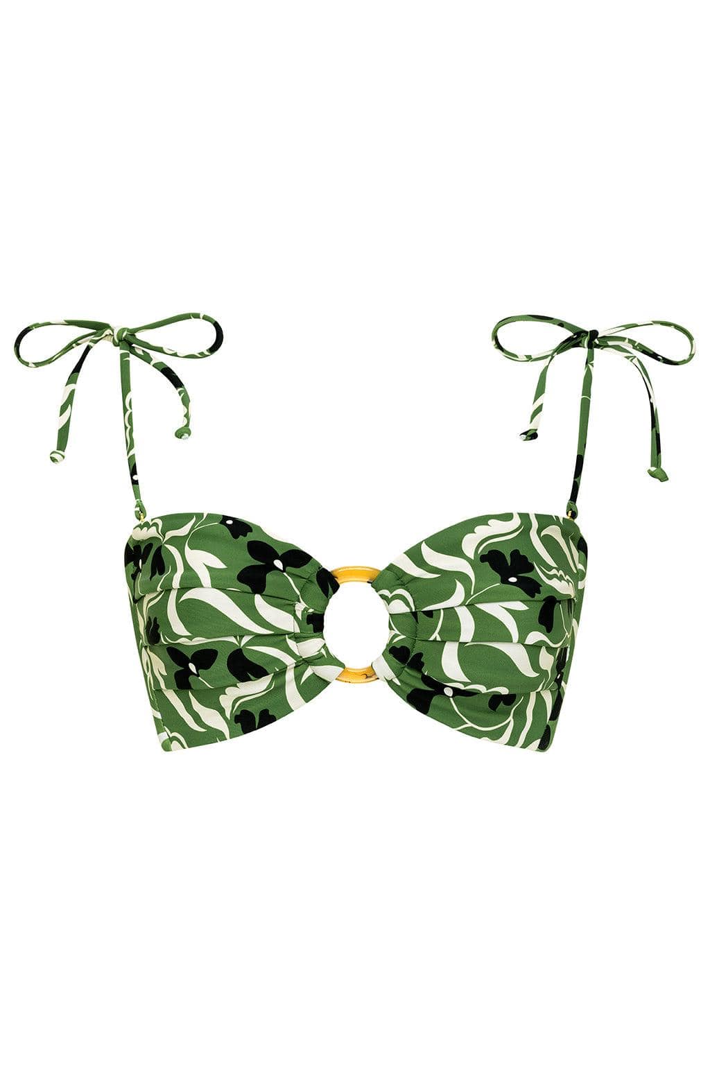 Montce - Veronica Floral Tori Ties Bandeau Bikini Top -