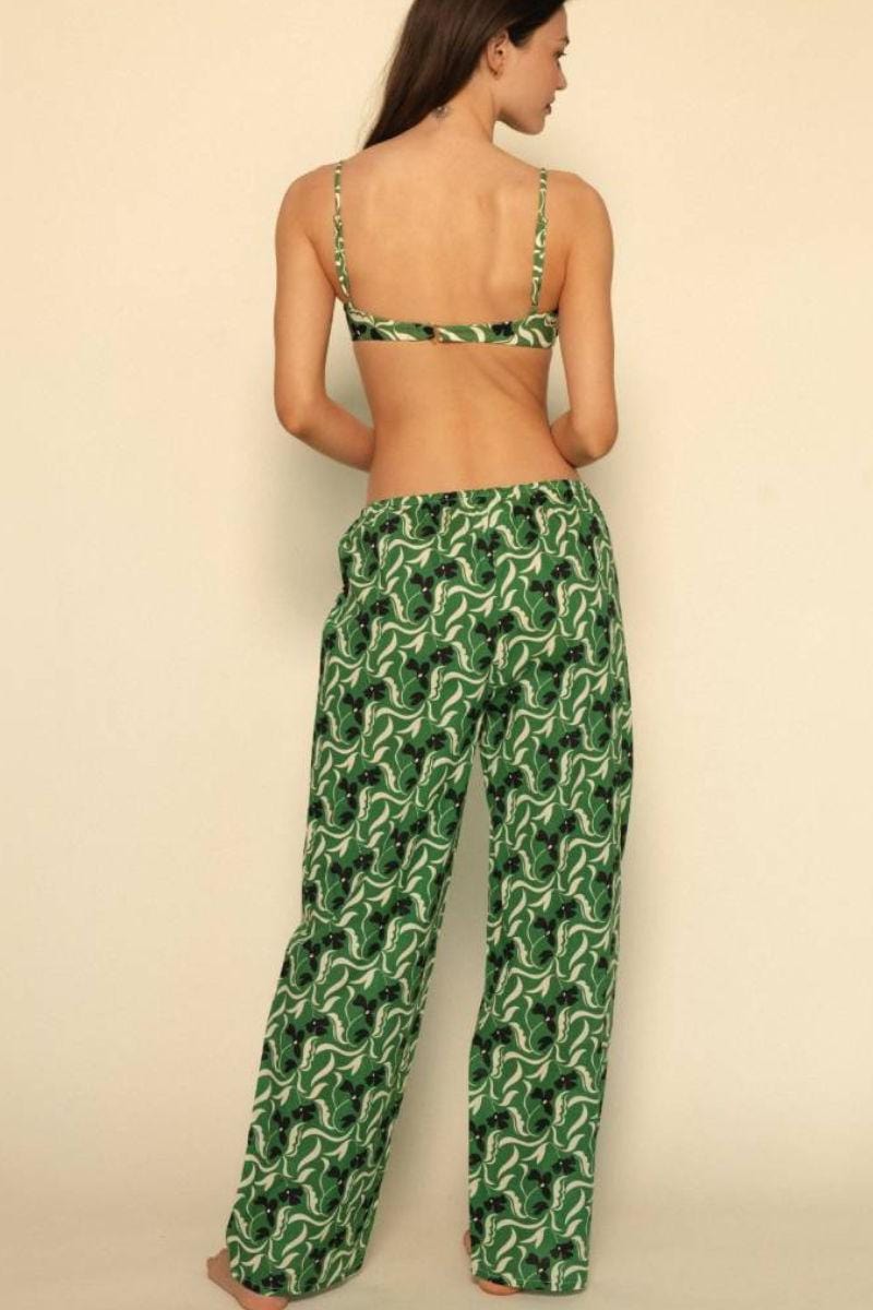 Montce - Veronica Floral Drawstring Wide Leg Pant -