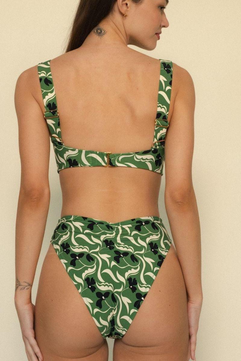 Montce - Veronica Floral Paula Tie-Up Bikini Bottom -