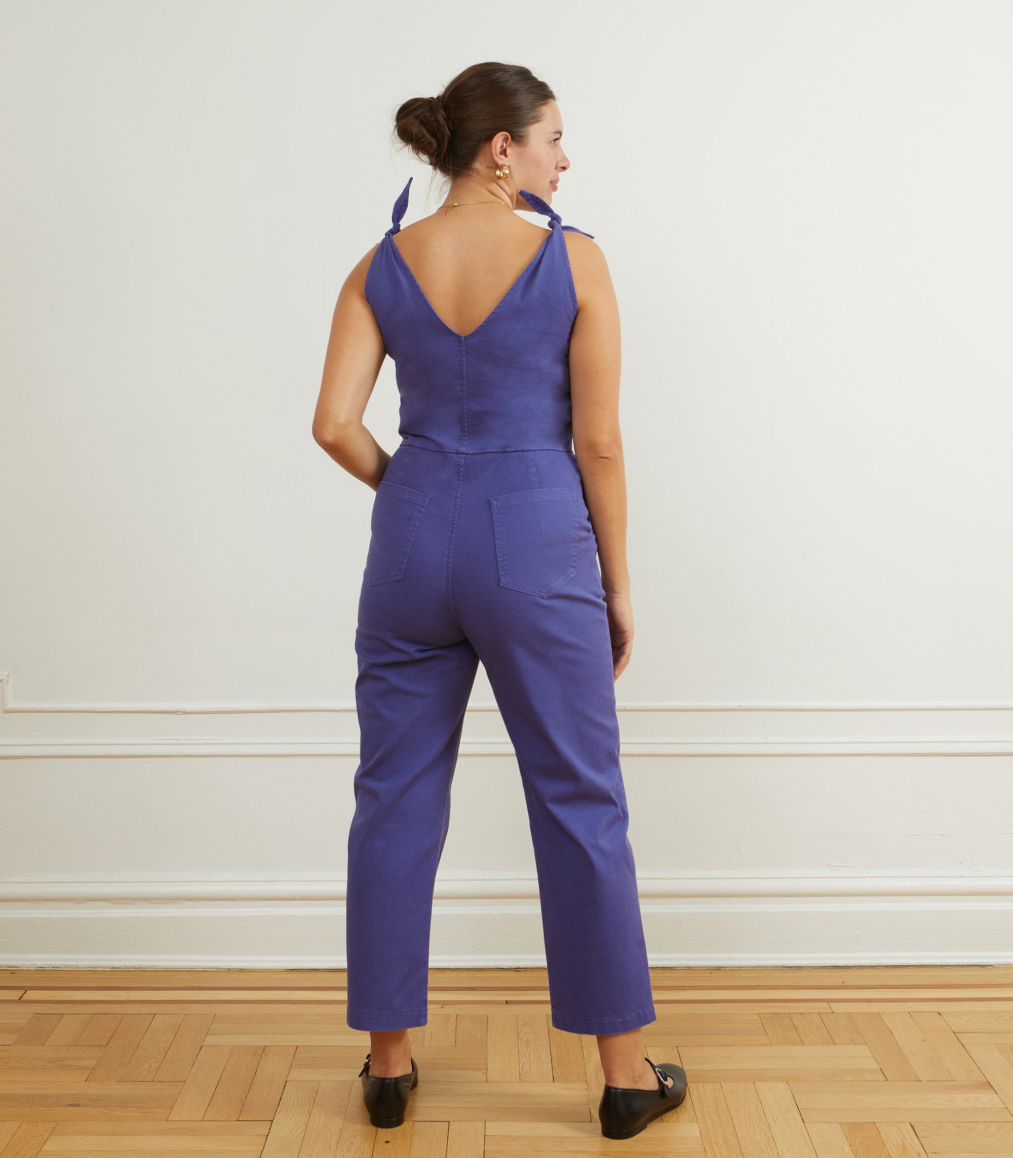 Loup - Slate Tie Strap Coveralls - Violet -