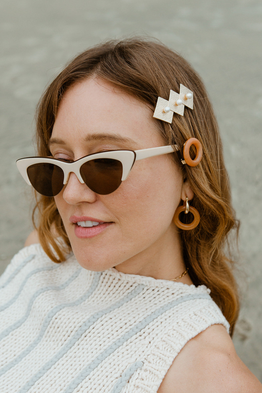 Luna Norte - Simply Charmed Round Hoop Earring -