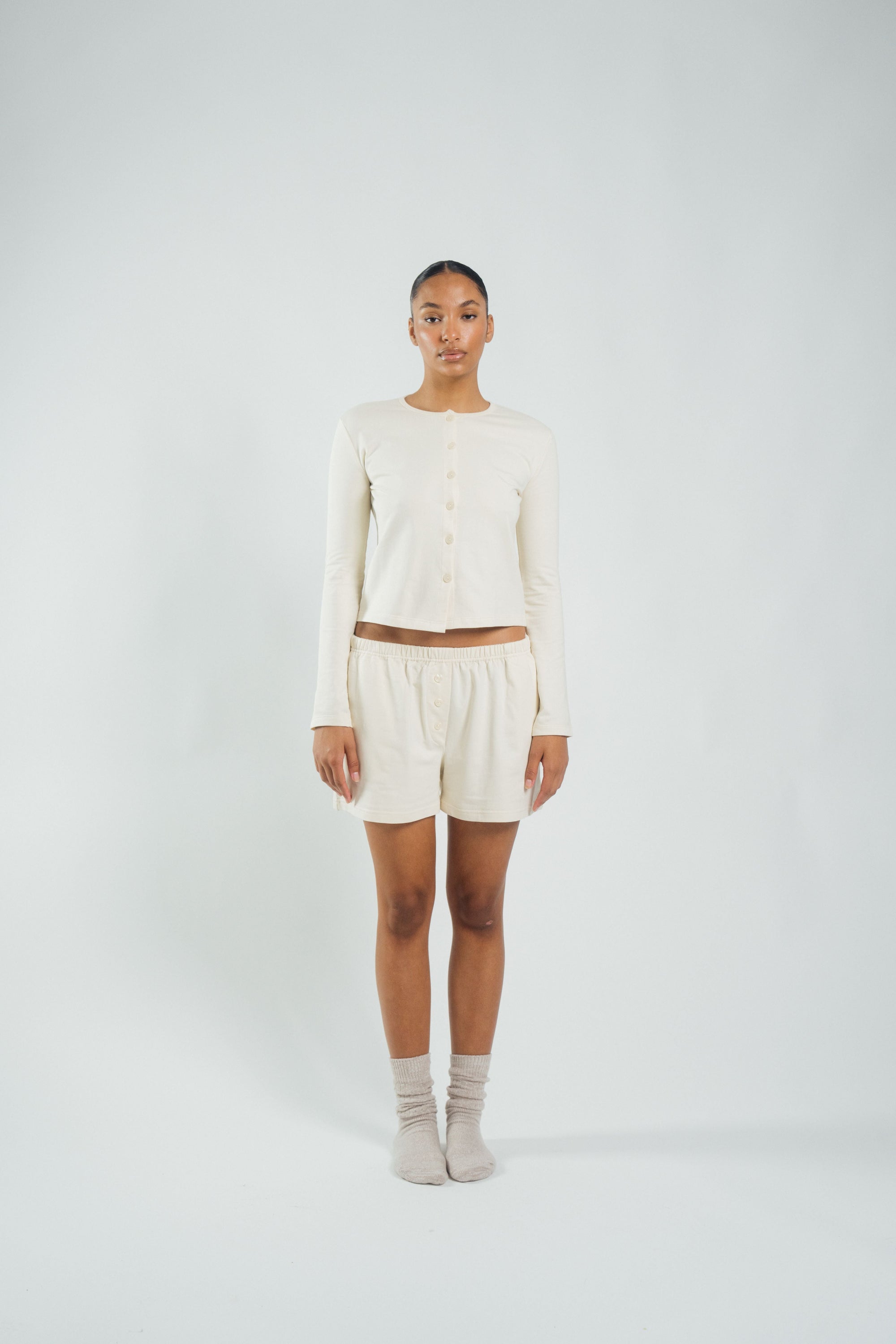 Wildflo Studio - Cotton Cardigan Cream -