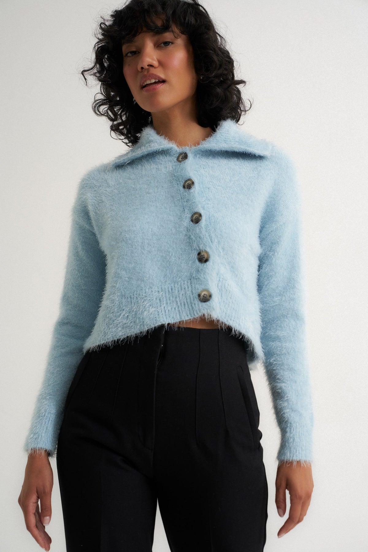 Callahan Knitwear - Walter Cardigan - Sky -
