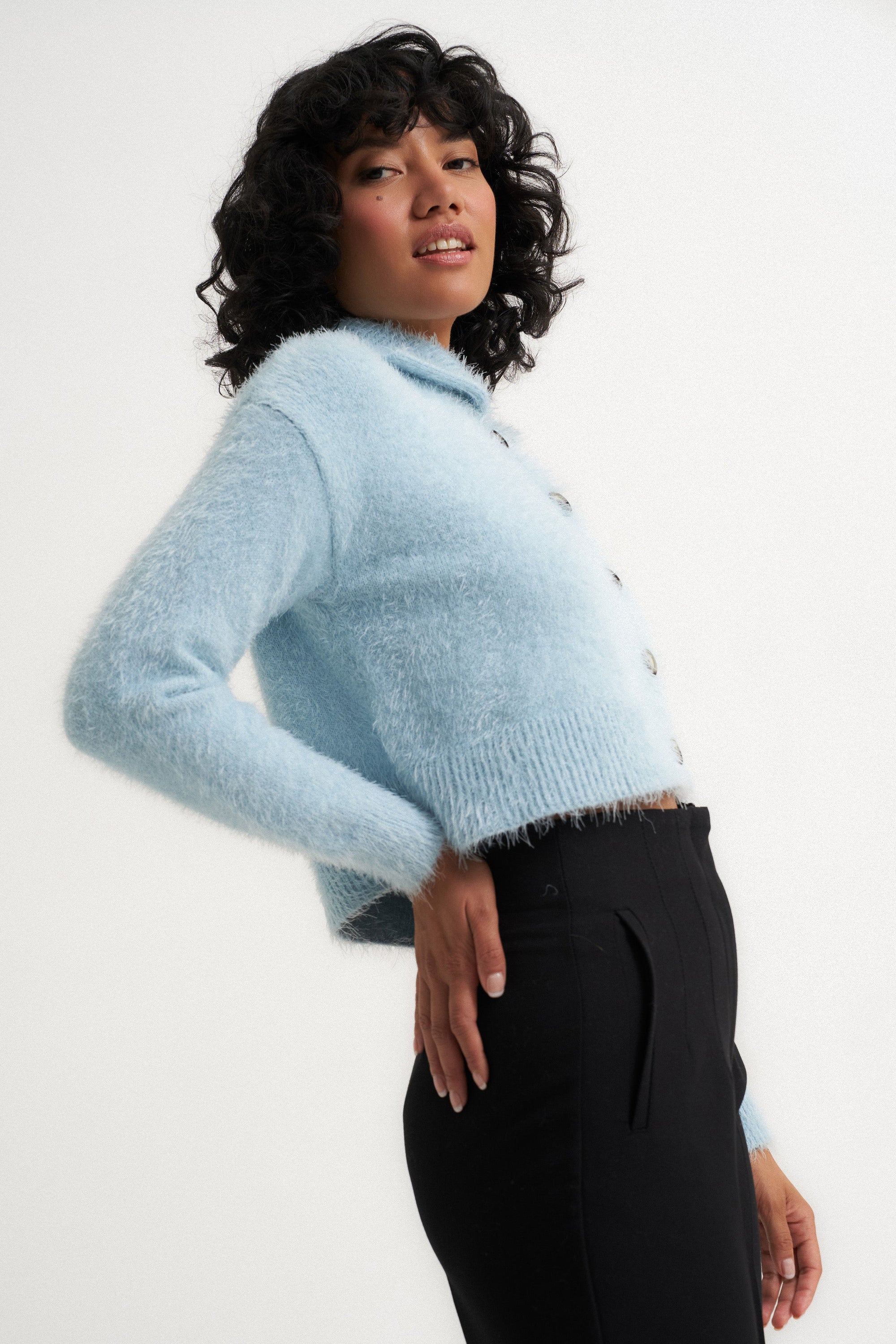 Callahan Knitwear - Walter Cardigan - Sky -