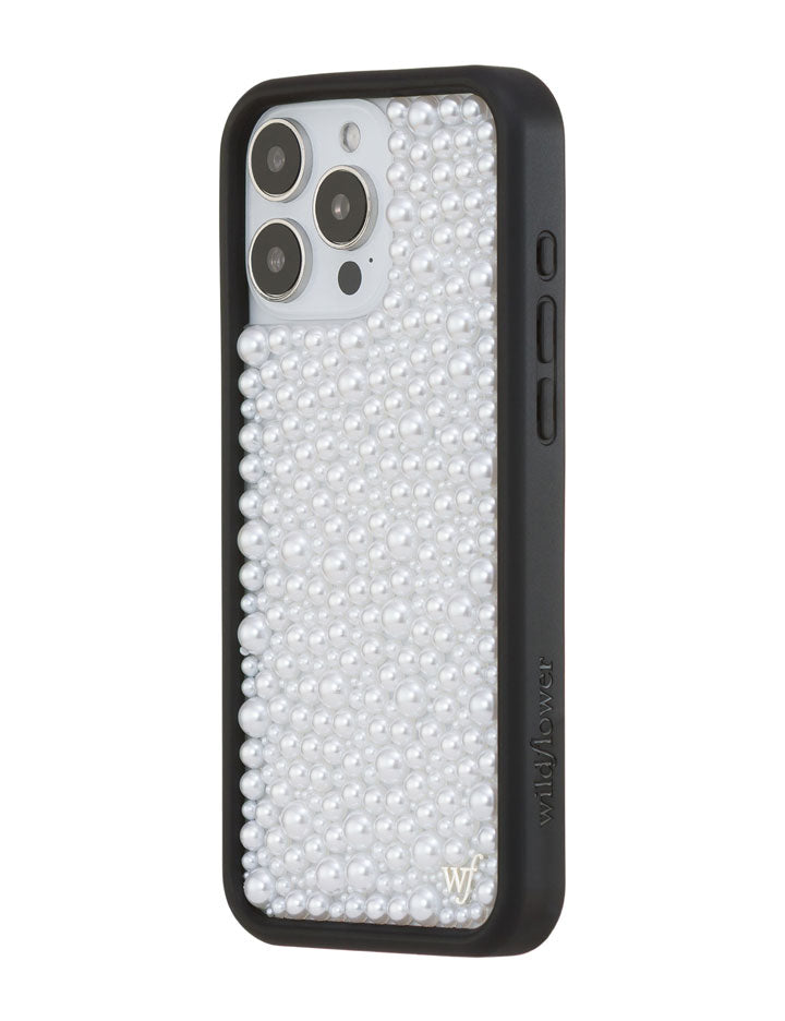 Wildflower iPhone case 16 Pro Max Pearl White Cute