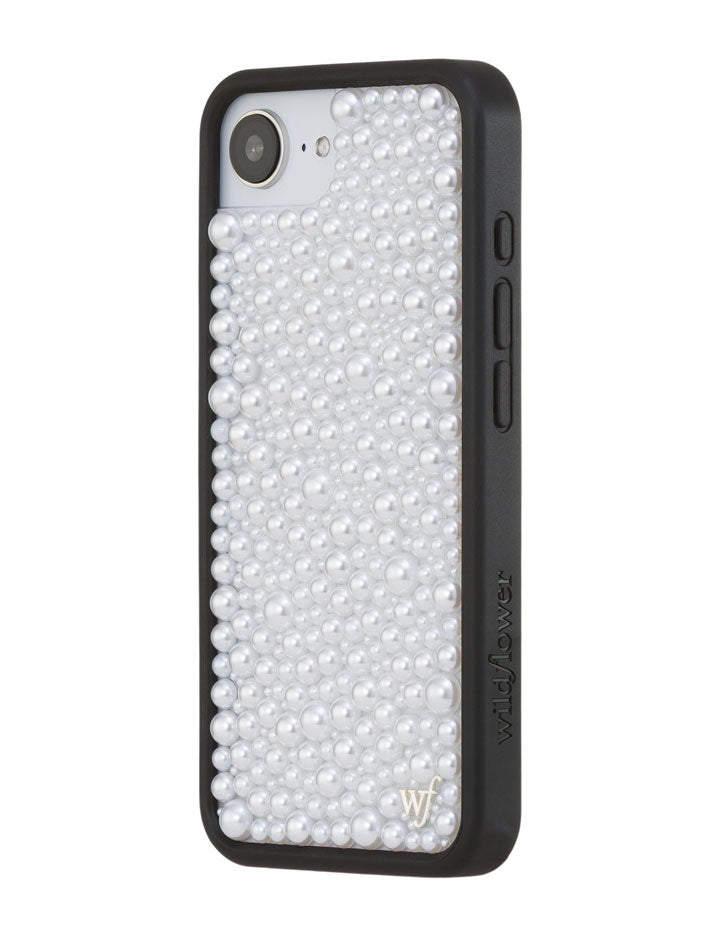 Wildflower iPhone case 17e Pearl White Cute