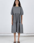 WRAY - Rosemary Dress - Black Check -