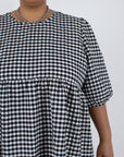 WRAY - Rosemary Dress - Black Check -