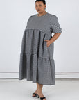 WRAY - Rosemary Dress - Black Check -