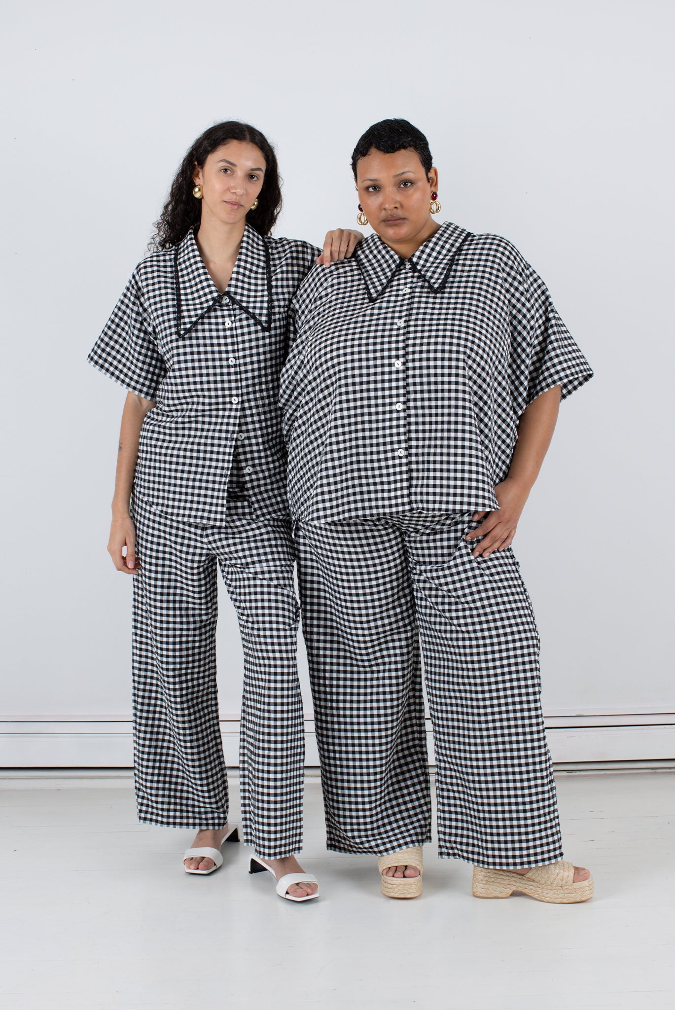 WRAY - Luna Pant - Black Check -