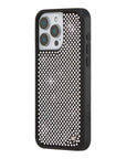 Wildflower iPhone case 15 Pro Max Rhinestone | White Sparkle Cute