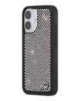 Wildflower iPhone case 16 Rhinestone | White Sparkle Cute