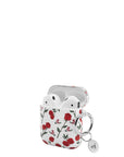 wildflower red roses airpods gen 1 and airpods gen 2 case