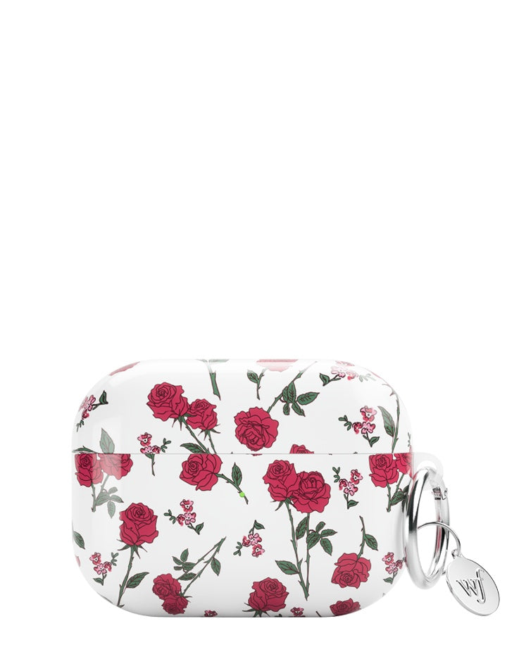 wildflower red roses airpods pro gen 
2 case