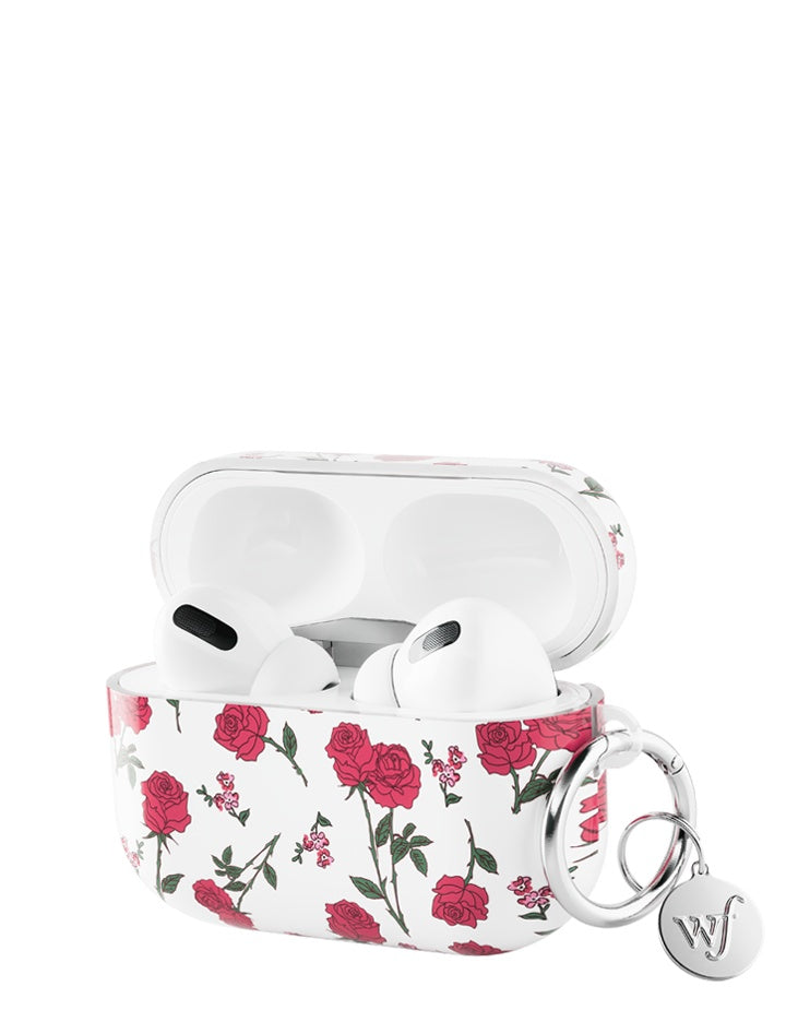wildflower red roses airpods pro gen 
2 case
