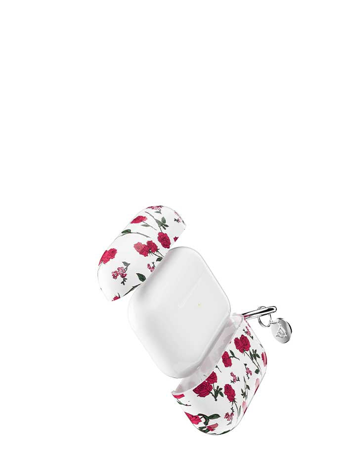 wildflower red roses airpods gen 3 case