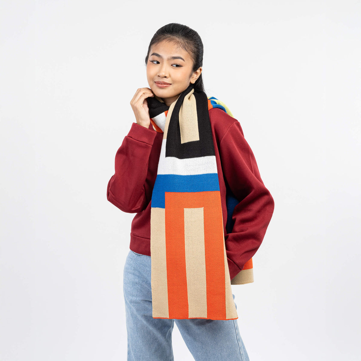 Verloop - Waterfall Stripe Big Scarf -