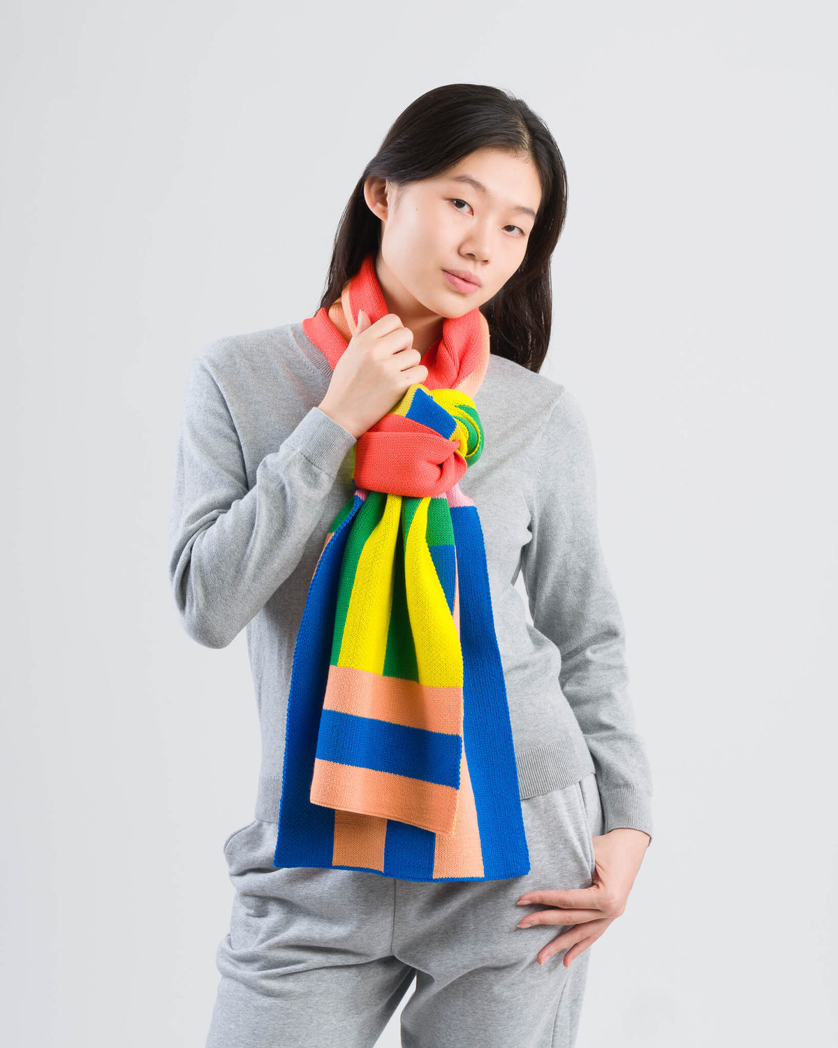 Verloop - Waterfall Stripe Big Scarf -