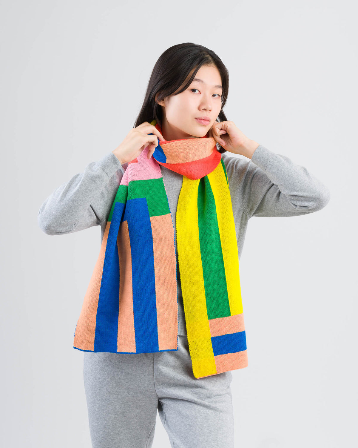 Verloop - Waterfall Stripe Big Scarf -