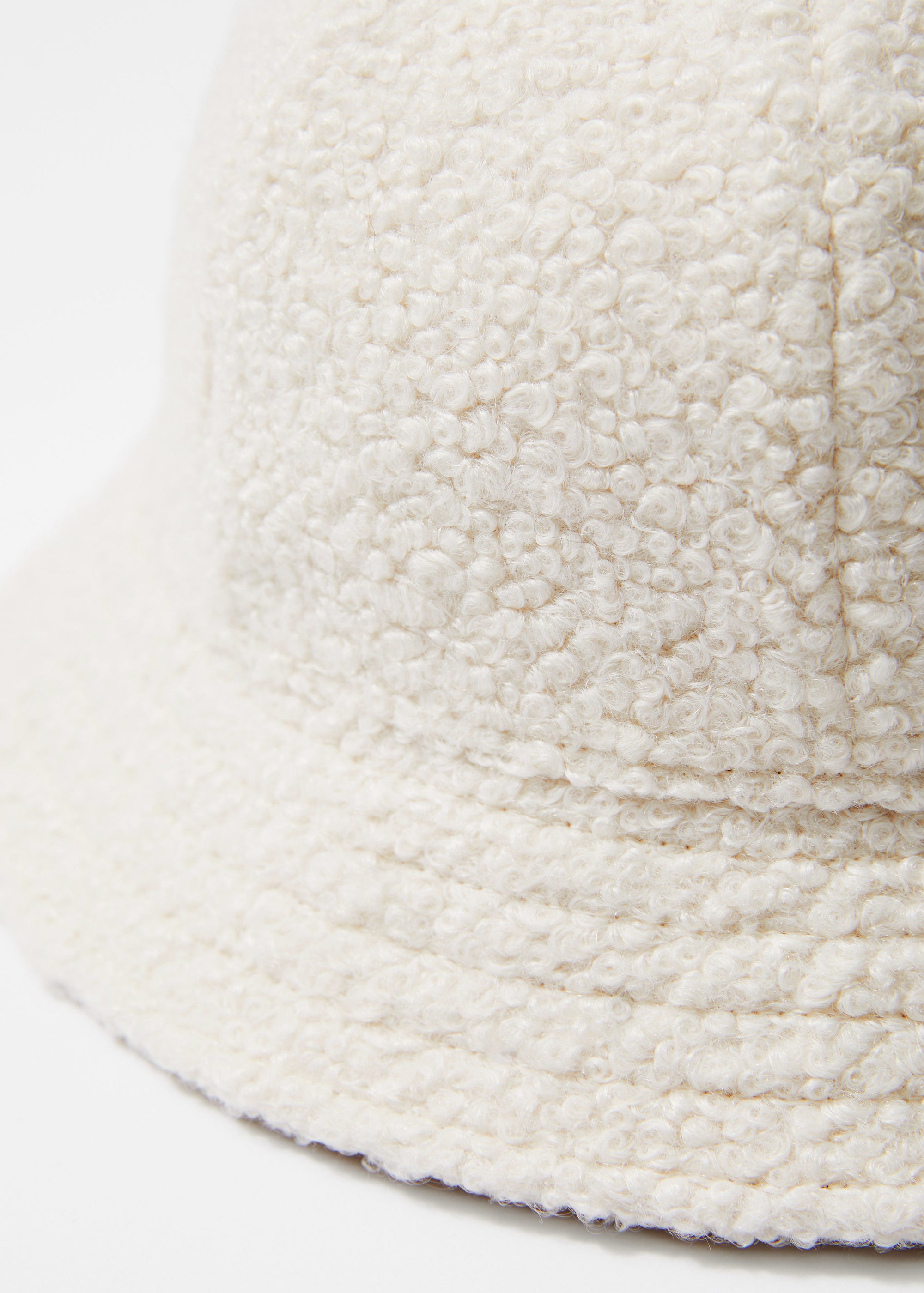 & Other Stories - Walnut Boucle Bucket Hat - White -