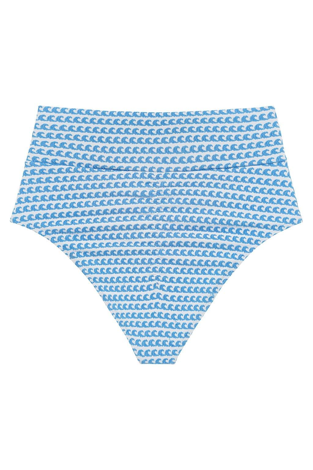 Montce - Wave Repeat Added Coverage High Rise Bikini Bottom -