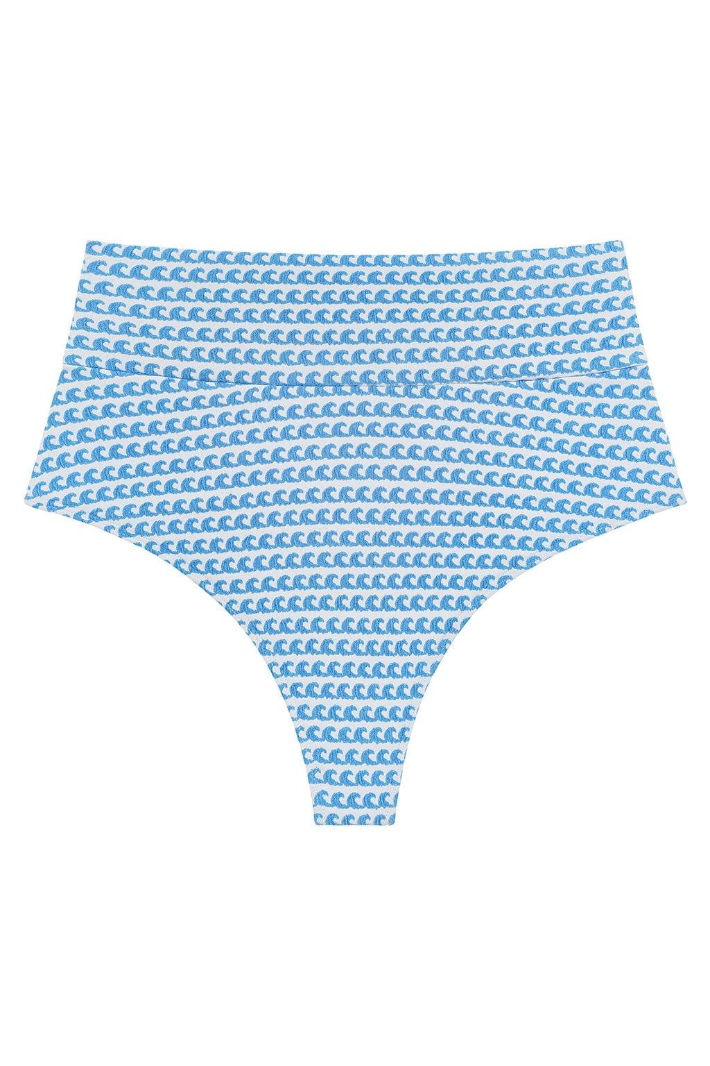 Montce - Wave Repeat Added Coverage High Rise Bikini Bottom -