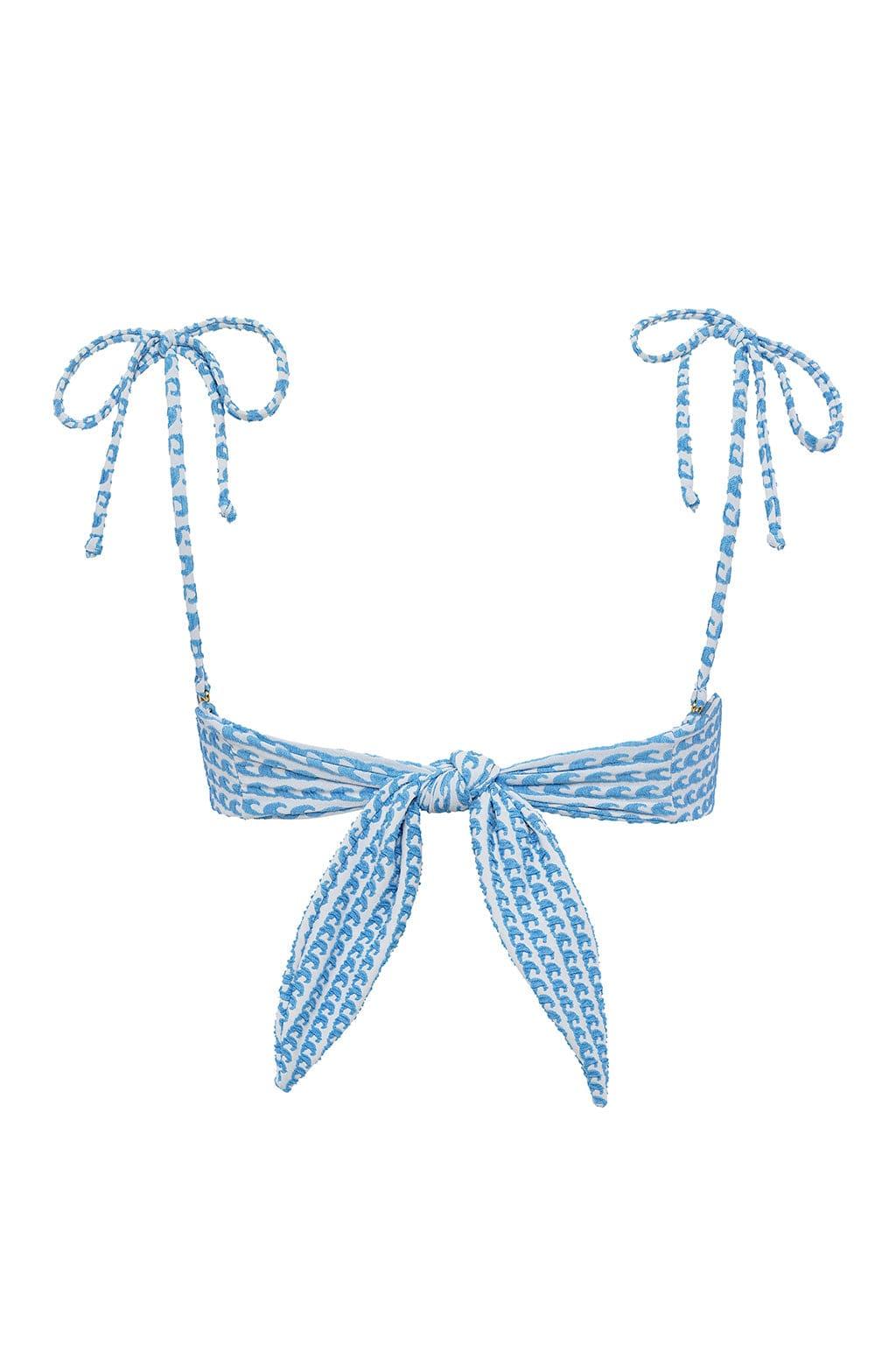 Montce - Wave Repeat Tori Ties Bandeau Bikini Top -