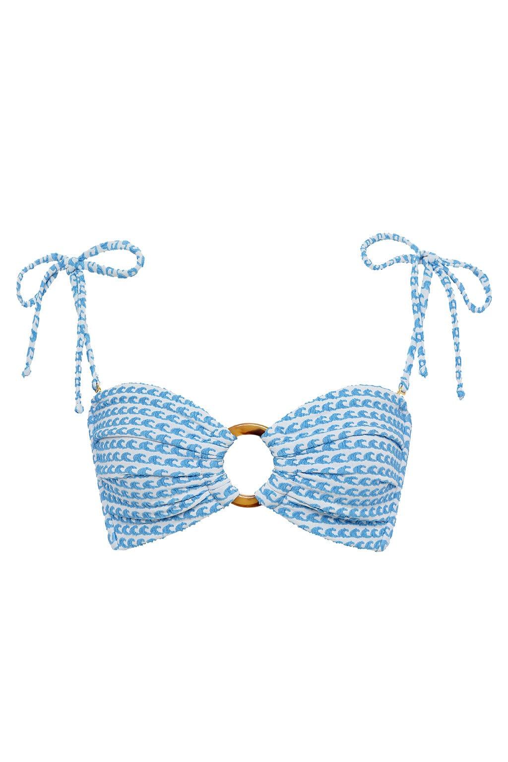 Montce - Wave Repeat Tori Ties Bandeau Bikini Top -