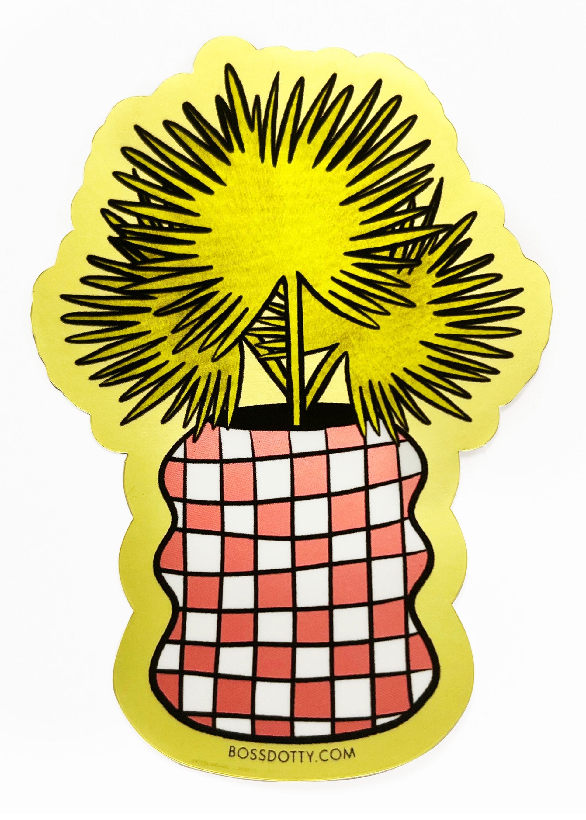 Boss Dotty Paper Co. - Wavy Palms Matte Metallic Sticker -