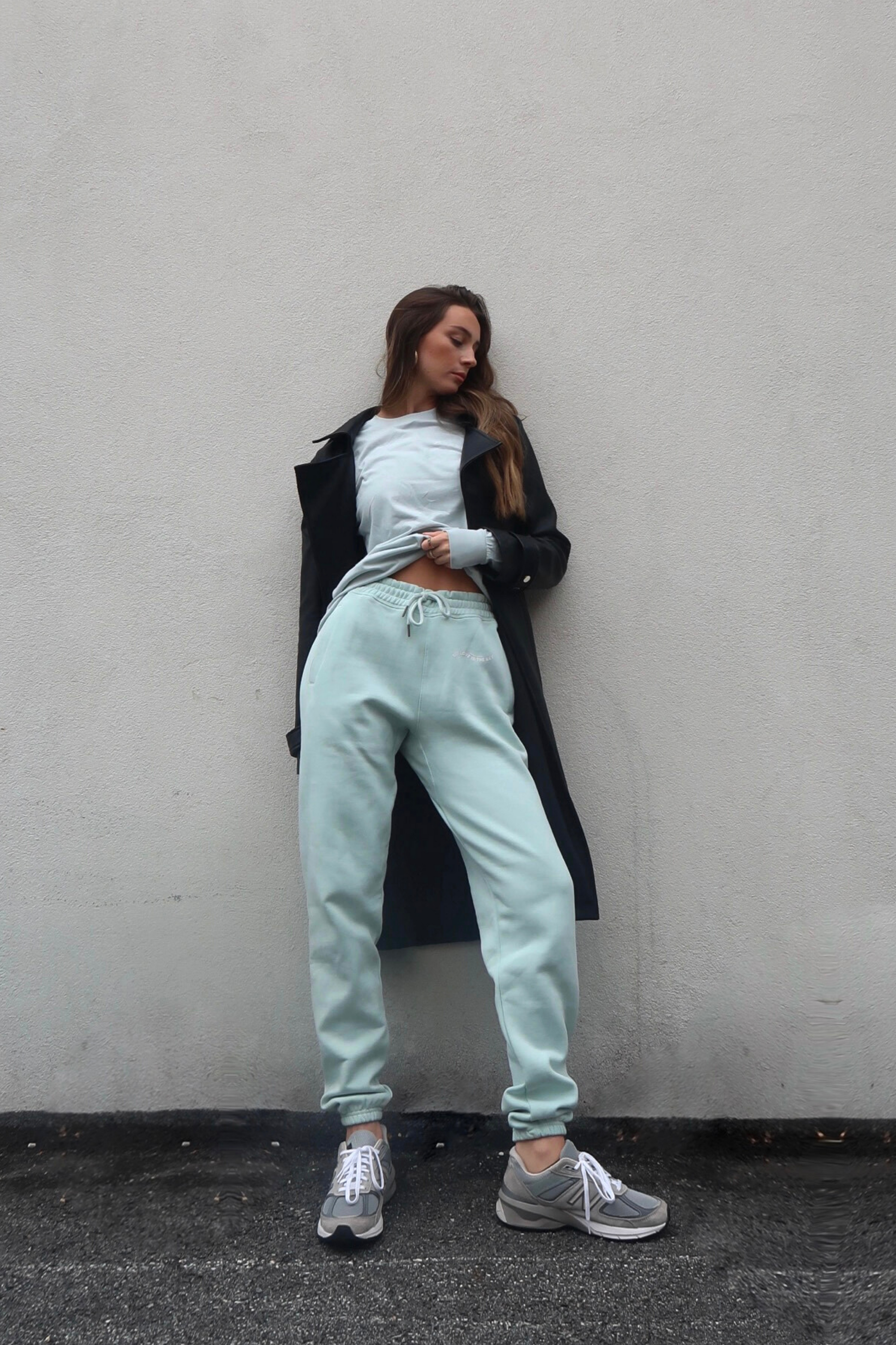 Gergana Ivanova - Organic Cotton Joggers - Sky -