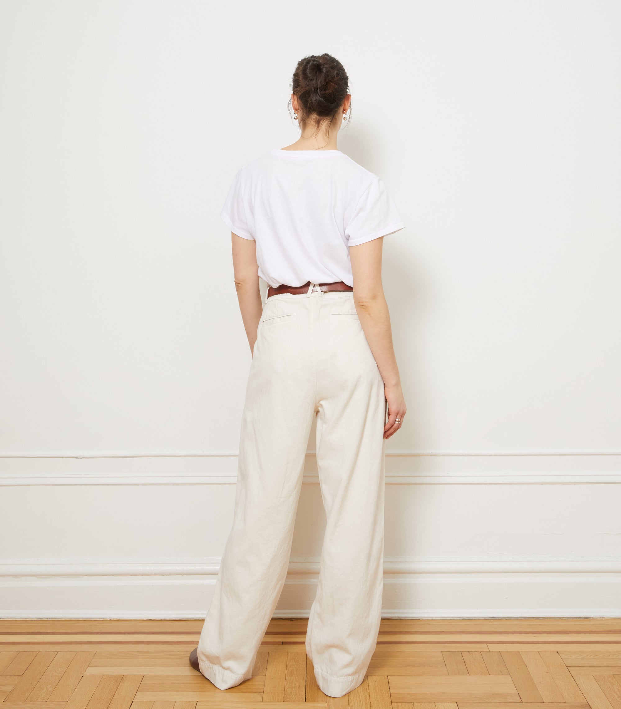 Loup - Jack Pleated Wide-Leg Trousers - Salt -