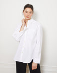 Diana Relaxed Button Up Shirt - White