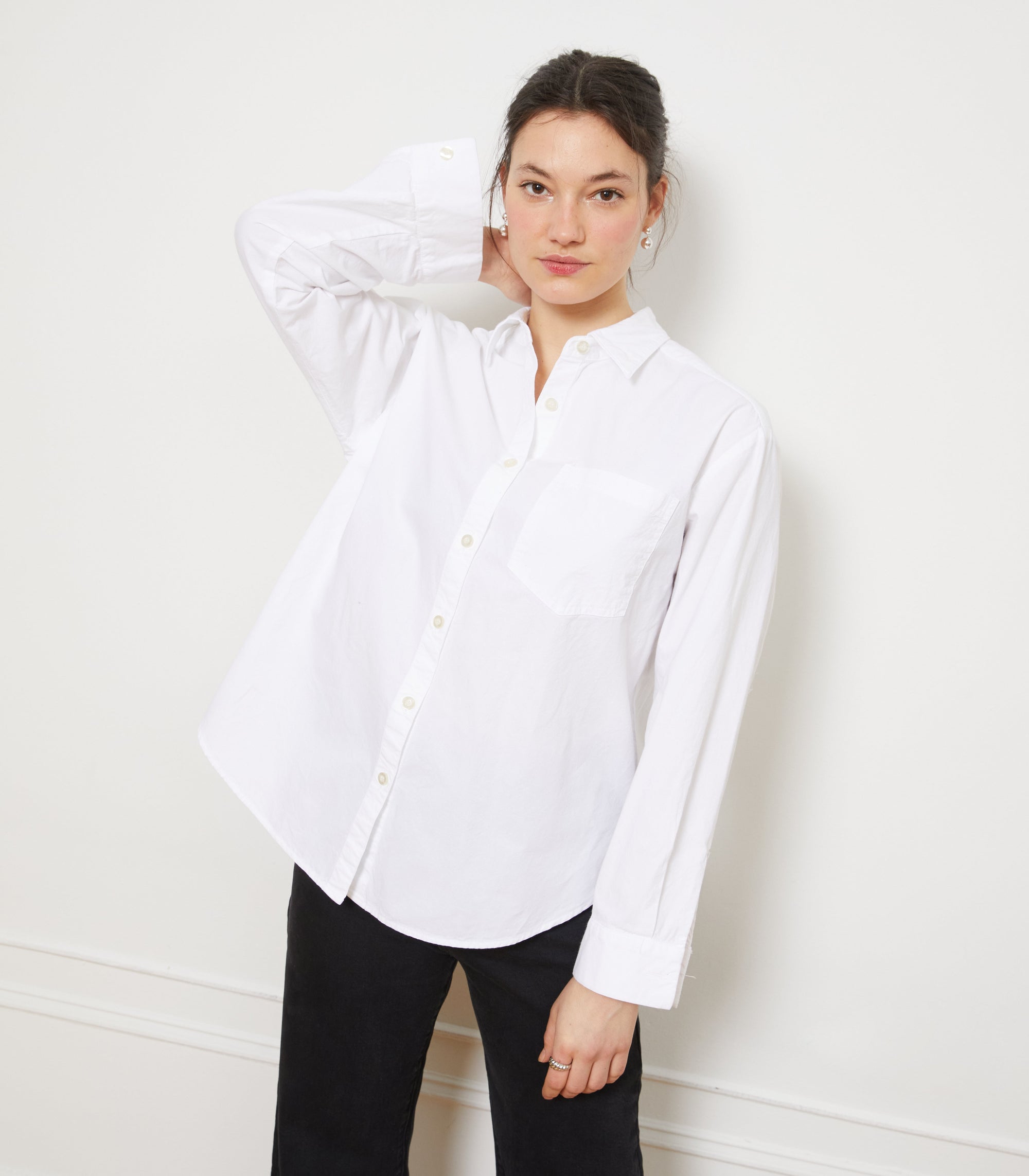 Loup - Diana Relaxed Button Up Shirt - White -