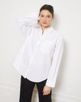 Diana Relaxed Button Up Shirt - White