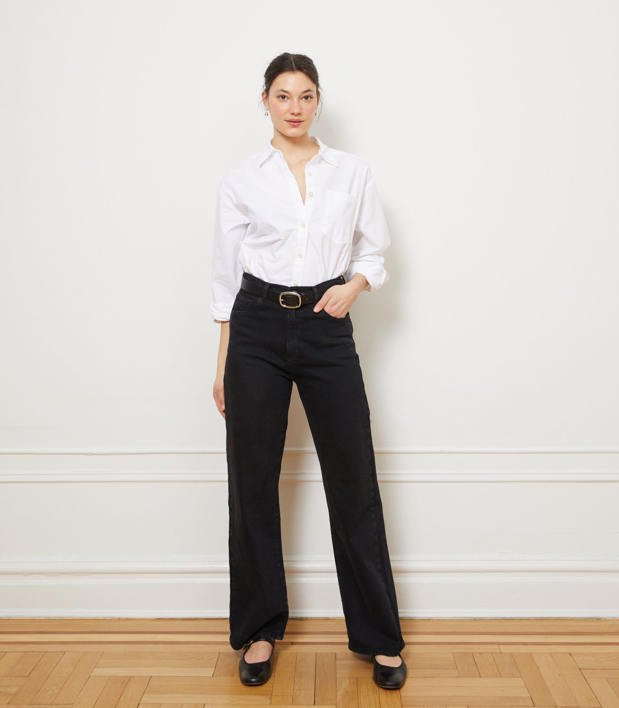 Loup - Diana Relaxed Button Up Shirt - White -