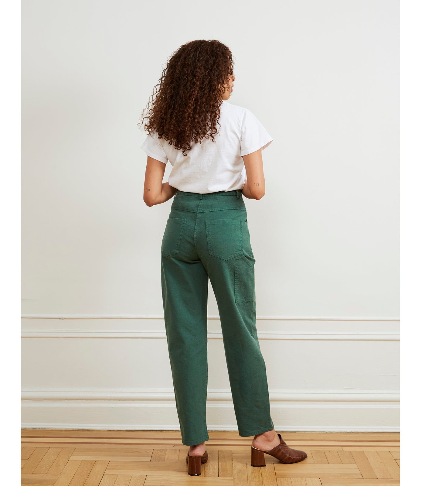 Loup - Agnes High Rise Painter Pants - Hunter -