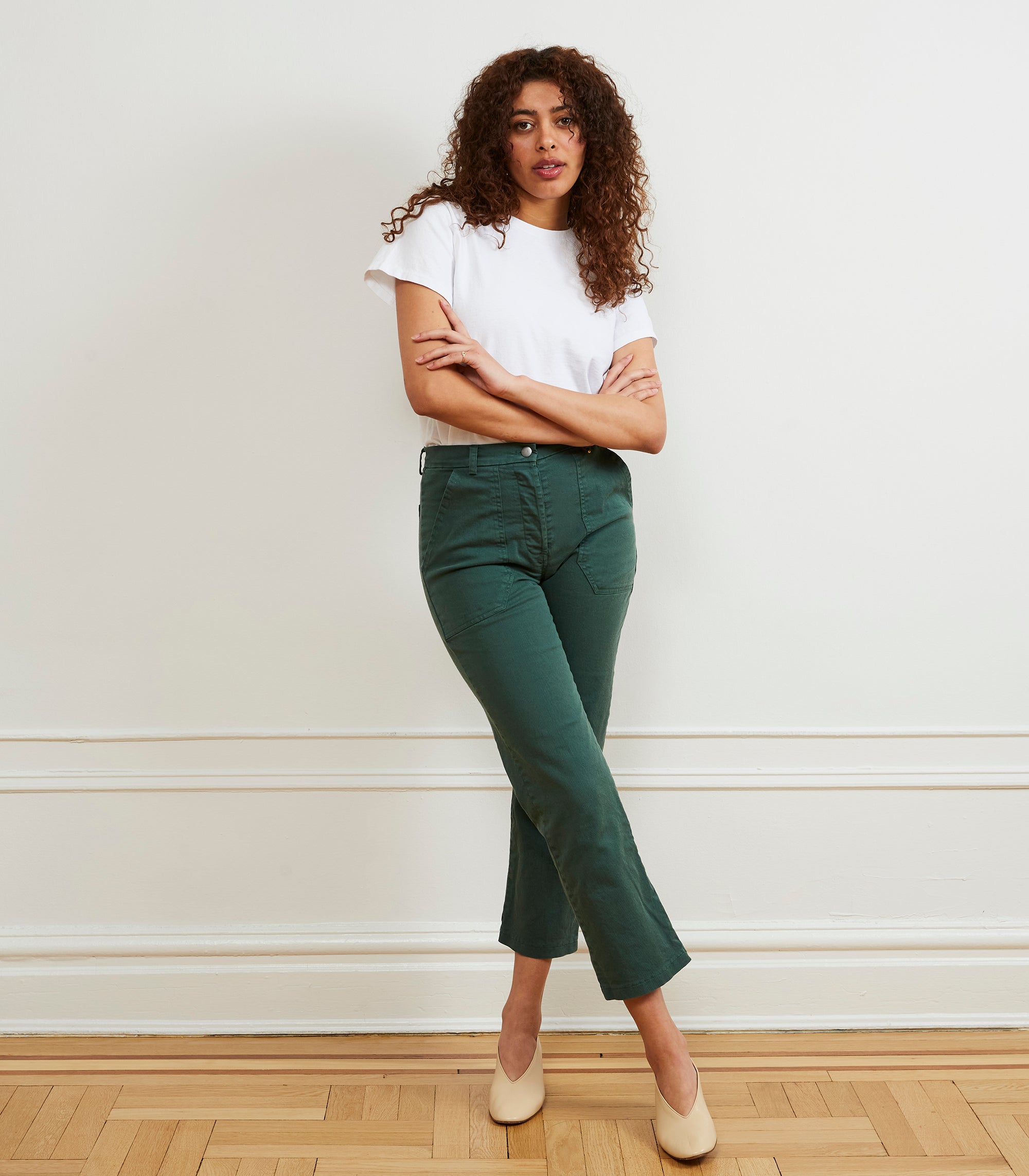 Loup - James Straight-Leg Work Pant - Hunter -