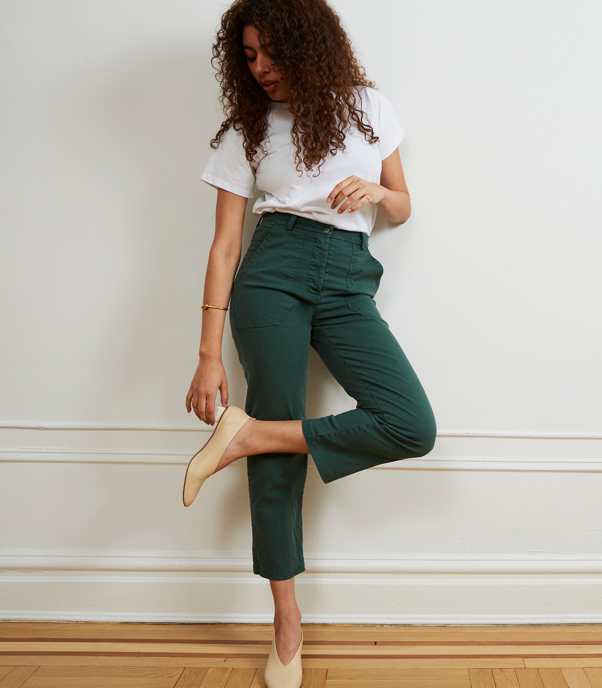 Loup - James Straight-Leg Work Pant - Hunter -