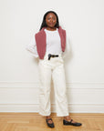 Penny Washed Long Sleeve Tee - White
