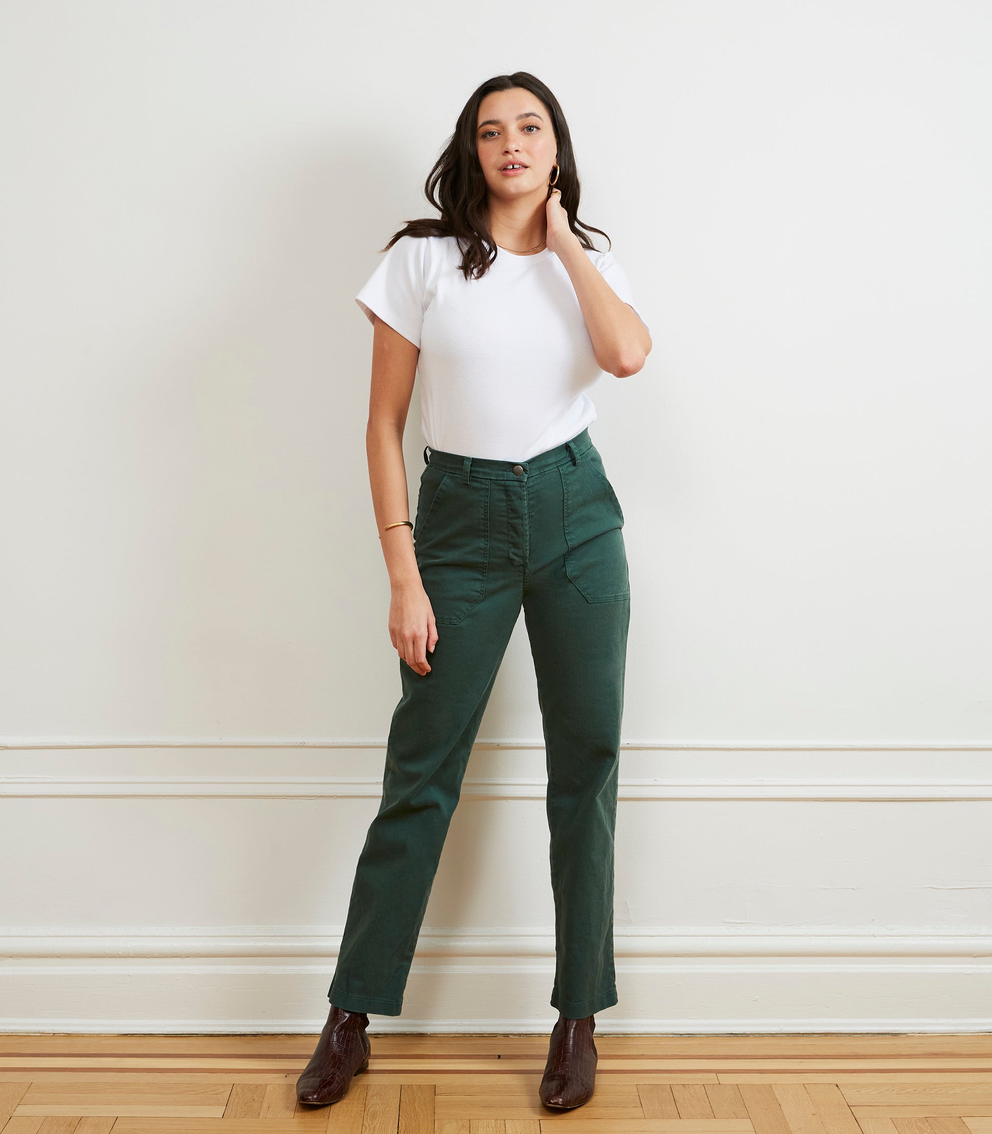 Loup - Long James Straight-Leg Work Pant - Hunter -