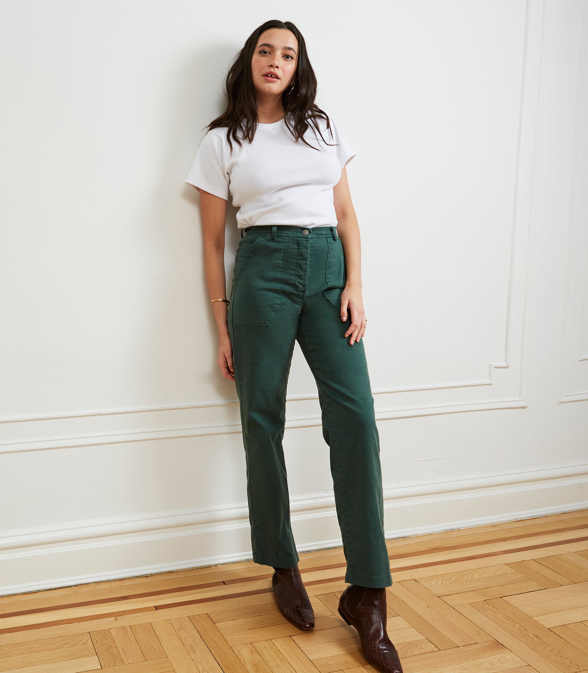 Loup - Long James Straight-Leg Work Pant - Hunter -
