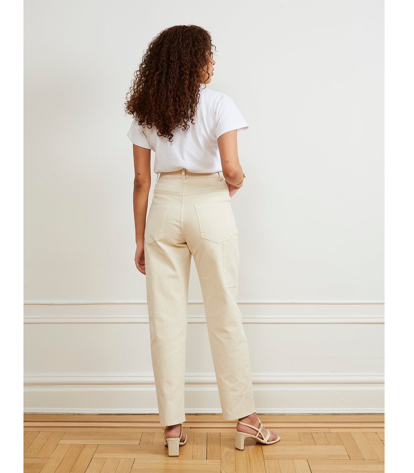 Loup - Agnes High Rise Painter Pants - Ivory -