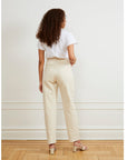 Agnes High Rise Painter Pants - Ivory