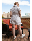 Loup - Rogers Short Sleeve Romper - White -